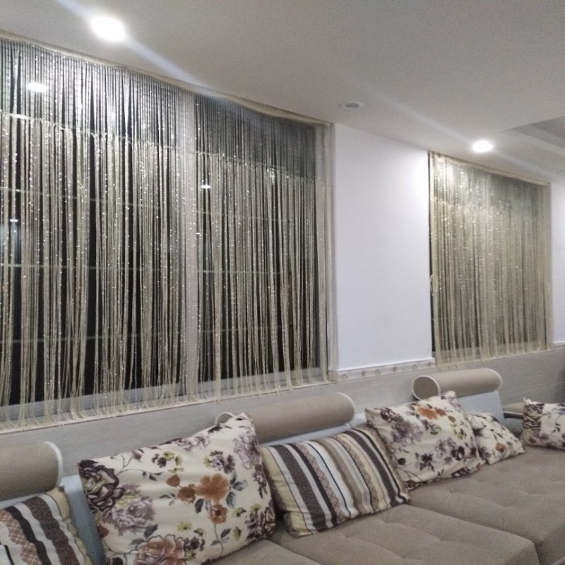 String Curtain Shiny Tassel Glitter Line Curtains Window Door Divider Drape Living Room Decor Valance