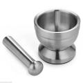 Mortar Pestle Pugging Pot Garlic Spice Grinder Stainless Steel Pharmacy Herbs Bowl Mill Grinder Crusher Kitchen Gadgets AND Tool
