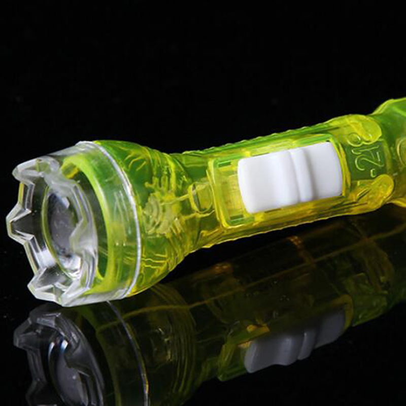 2pcs Kawaii Mini LED Flashing Flashlight Toys Kids Flash Light Key Rings Light up Gift for children