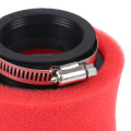 Black and Red Straight Neck Foam Air Filter 35mm 38mm 42mm 45mm 48mm Sponge Cleaner Moped Scooter Dirt Pit Bike Motorcycle