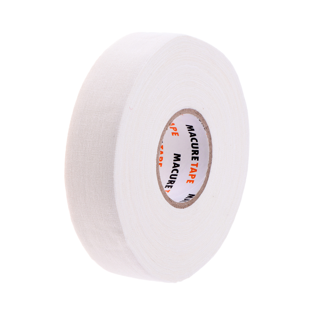 1 Roll of Durable Cloth Hockey Stick Tape Pro Quality 1" X 25 Yards - Black or White