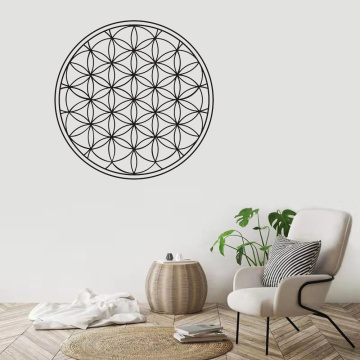 Flower Of Life Boho Decals Vinyl Mandala Wall Sticker Seed Of Life Wall Decoration Geometric Pattern Mandala Decor Modern