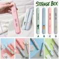 20.9*3cm Outdoor Travel Toothbrush Cover Holder Portable Hiking Camping Toothrush Cap Case Protect Storage Cute Box 1 PC