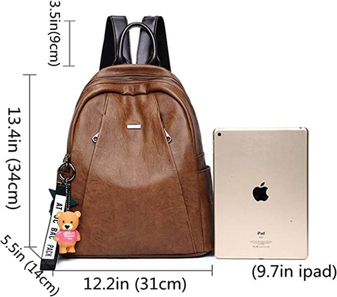 Women's Fashion Soft Leather Backpack