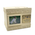 Pet urn The dog passed away cremated funeral supplies Tombstone Photo Sealed Moisture-proof Resin Memorial Comfortable Box