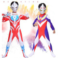 Fantasia Kids Boy Child Halloween Costume Cosplay Lycra Jumpsuit Ultraman Costume With Ultraman Toys Gift