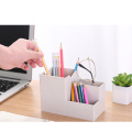 Office Desktop Organizer Stationery Storage Box Pen Pencils Remote Control Container Phone Holder desk debris accessories