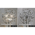 Decorative Flower tree floor light lamp crystal stand lamp LED crystal floor lamp
