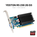 Yeston Radeon R5 230 GPU 2GB GDDR3 64 bit Gaming Desktop computer PC Video Graphics Cards support VGA/HDMI-compatible
