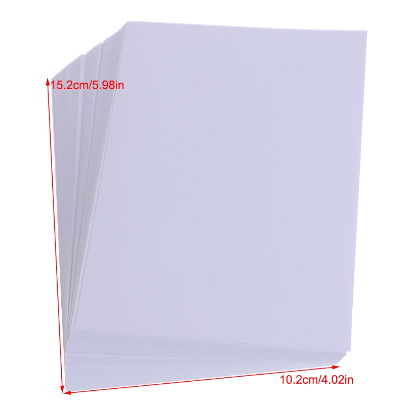 100 Sheets Glossy 4R 4x6 Photo Paper For Inkjet Printer paper Supplies-PC Friend