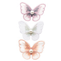 David accessories 10pcs Beautiful Lace Butterfly Applique Trim Embroidered Lace Patches For Handmade Garment ,10Yc12446