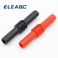 10Pcs Insulated Red and Black 4mm Female to Female Banana Jack Adapter Connector