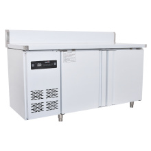 250L Kitchen Stainless Steel Under-Counter Refrigerator Wardrobe Work Plan Commercial Refrigerator Freezer 1.5 M Leng