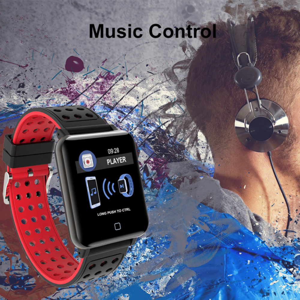 M19 Smart Watch Men IP67 Waterproof Blood Pressure Heart Rate Monitor Fitness Tracker Sport Pedometer Smartwatch for Andorid IOS