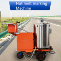 5.5KW Highway Hot Melt Heating Marking Machine Community School Parking Space Dividing Line Draw A Line Road Marking Equipment