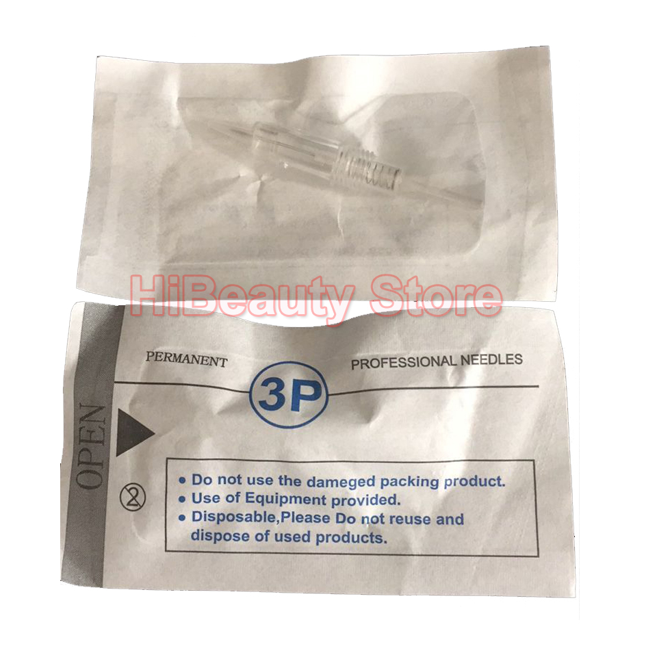 40pcs/lot Disposable Sterilized 8mm Screw Tattoo Needles Cartridge Tip 3P 3RL For Premium Charmant Liberty Permanent Machine