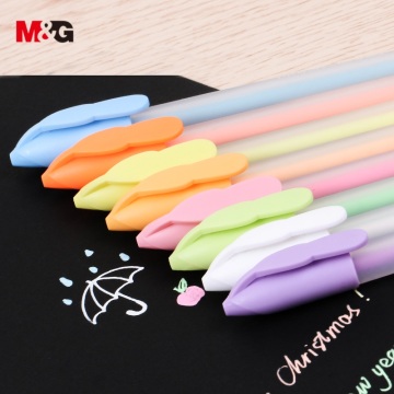M&G 8 colors/set Pastel Color Gel Pen Set White ink colors pens sketch cute kawaii Art Marker Pen Stationery for school supplies