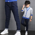 Kids Boys Jeans Trousers Spring and Autumn Children's Pants Baby Boy Jeans Navy Blue Color 3-10 Ages