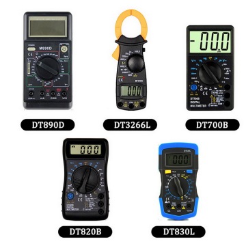 Junejour LCD Digital Portable Multimeter AC DC Ammeter Resistance Tester Series High Precision Handheld Multimeter