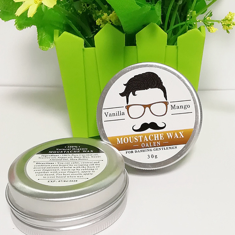 Lanthome Male Beard Wax Attractive Mustache Moustache Nourishing Beard Care Improve Messy Sparseness Reducing Curls Hair Growth