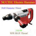 1.5'' 38mm SDS MAX electric rotary hammer breaker | drill holes in concrete brick stone | 1060w power 9J plastic case