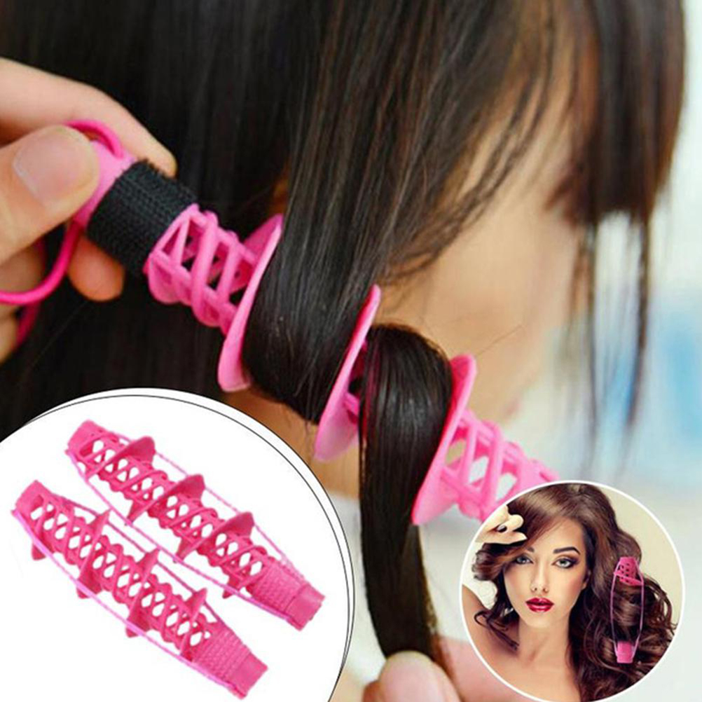 4pcs/Set Hair Rollers Magic Spiral Curling DIY Tool Hair Care Hairdressing No Heat No Clip Styling Curls Roller