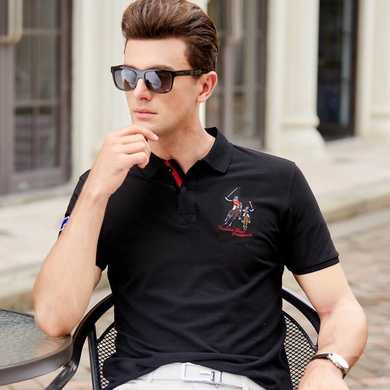 2019 camisa homme New Men's Polo Shirt High Quality Cotton Short Sleeve Summer Solid Male Casual Business Menswear Plus Size