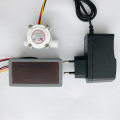 US208MA Digital Flow Meter with YF-S302 G1/4" 0.3-6LPM hall water flow sensor