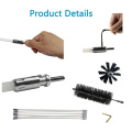 Chimney Cleaner Cleaning Brush + Rod Set Kit Rotary Sweep System Fireplace Tools