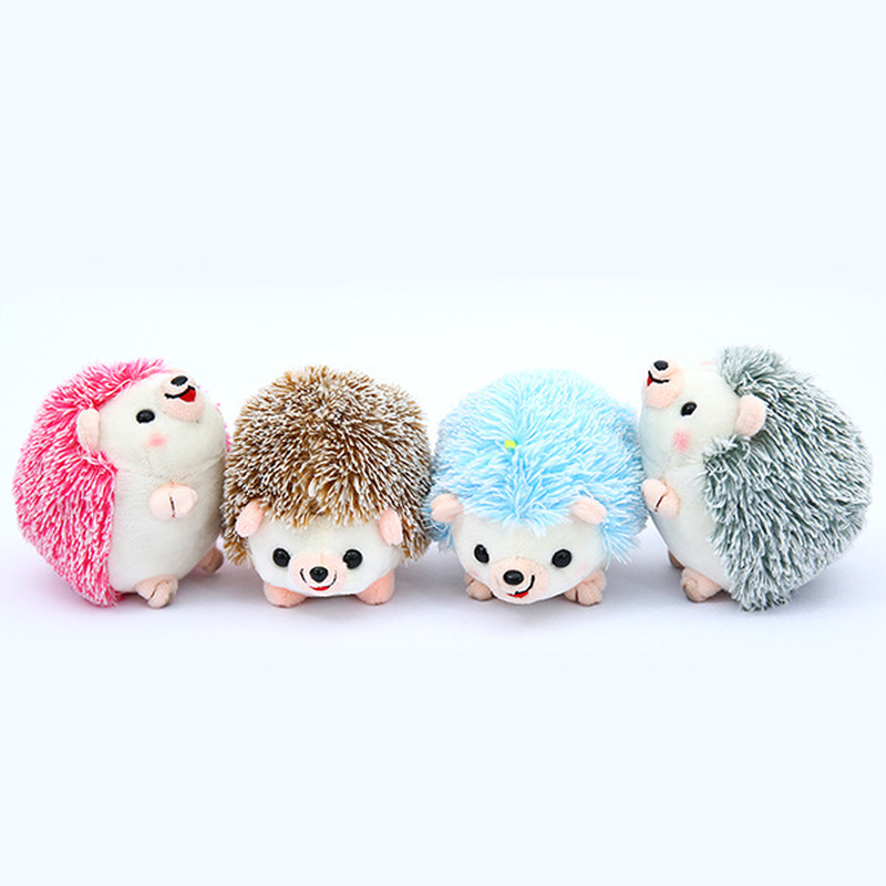 Plush Hedgehog Toys Key Chain Ring Pendant 13cm Plush Toy Animal Stuffed Anime Car Fur Gifts for Women Girl Toys Doll