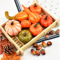 Mini Artificial Pumpkins Simulation Maple Leaves Fruit Halloween Diy Craft Home Birthday Party Wedding Decoration