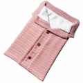 1pc Winter Baby Sleeping Bag Envelope Kids Sleepsack Knit New Born Blanket Sweater Stroller Knitted Sleep Sack Newborn Swaddle