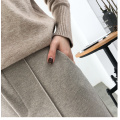 Winter Plus Size Wool Female Work Suit Young girl Pants Loose Female Trousers Capris Thicken Women Pencil Pants 2021 Spring 921F