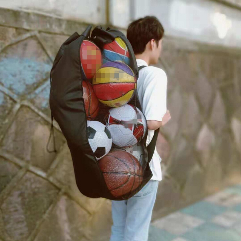 Large-Capacity Outdoor Sports Bag Football Basketball Bag Sports Storage Net Backpack Multi-Function Outdoor Sports Ball Nets