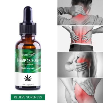 100% Pure CBD Oil 2000mg Herbal Bio-active Hemp Oil Drops Hemp Seed Oil Aromatherapy Essential Oil Body Skin Care Massage Oils