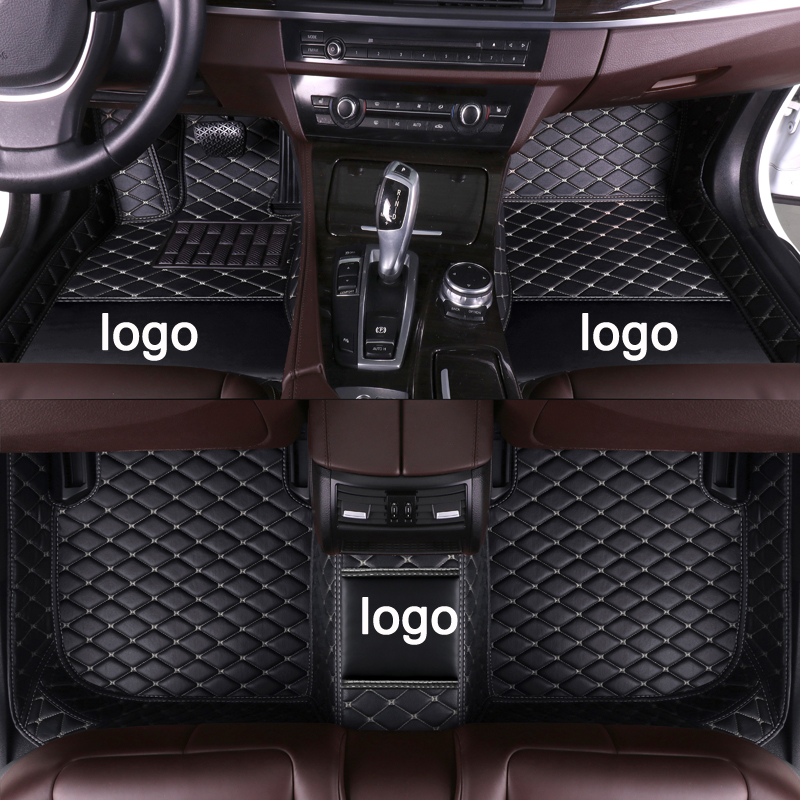 APPDEE leather Car floor mats for SSANGYONG Rexton 2004 2005 Custom auto foot Pads automobile carpet cover
