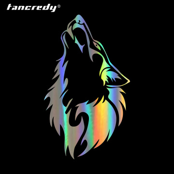 Tancredy Car Stickers Decals Wolf Howling Sticker Car Bumper Sticker Car Styling Decoration Car Door Body Window Vinyl Stickers