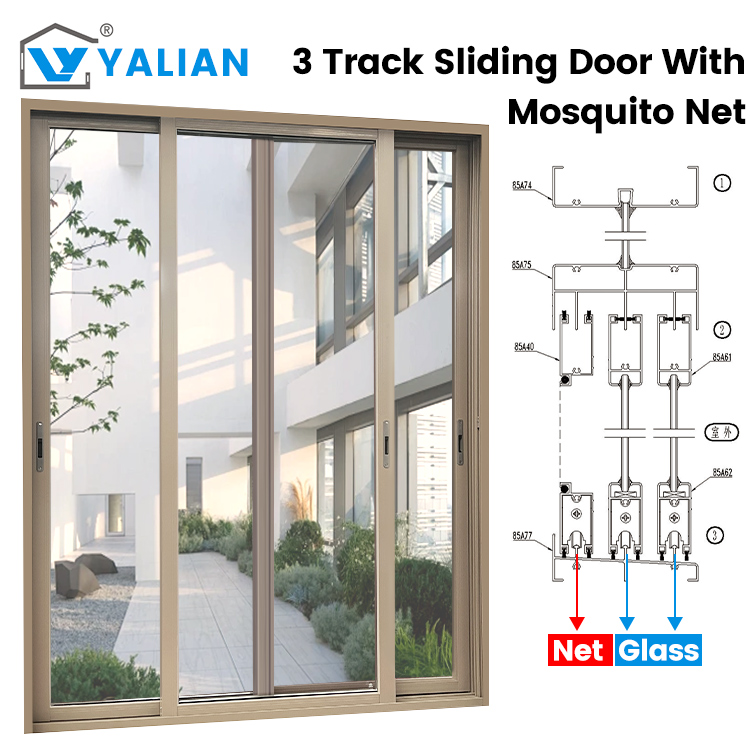 Aluminum Glass Door Sliding