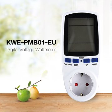 EU Plug AC Power Meters 230v Digital Voltage Wattmeter Power Consumption Watt Energy Meter Electricity Analyzer Monitor