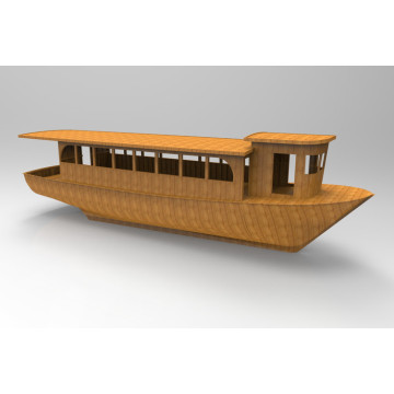 Wooden building - passenger ship Custom order high precision digital models 3D printing service Classic objects ST2308
