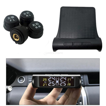 Universal Car Tire Pressure Monitor System TPMS with 4 External Sensors LCD Display (TD1)