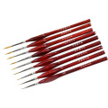 9Pcs/Set Miniature Paint Brush Kit Professional Sable Hair Fine Detail Art Model Tools VH99