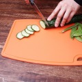 Liflicon Large Silicone Cutting Board Meat & Veggie Cut Prep Nonslip Flexible Chopping Boards Antimicrobial Thick Cutting Boards
