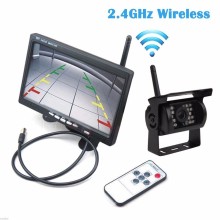 2.4G Wifi Wireless Car Backup Cameras IR Night Waterproof with 7" Car Rear View Monitor for RV Truck Bus Parking Assistance