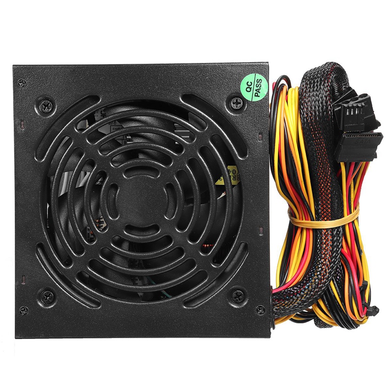 EU Plug Black 1000W Power Supply Psu Pfc Silent Fan Atx 24pin 12V PC Computer Sata Gaming PC Power Supply For Intel Amd Comput