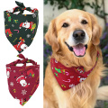 Christmas Pet Dog Bandana Adjustable Dog Bandana Towel Scarf Collar Pets Costume Accessories For Small Medium Dogs Pet Supplies