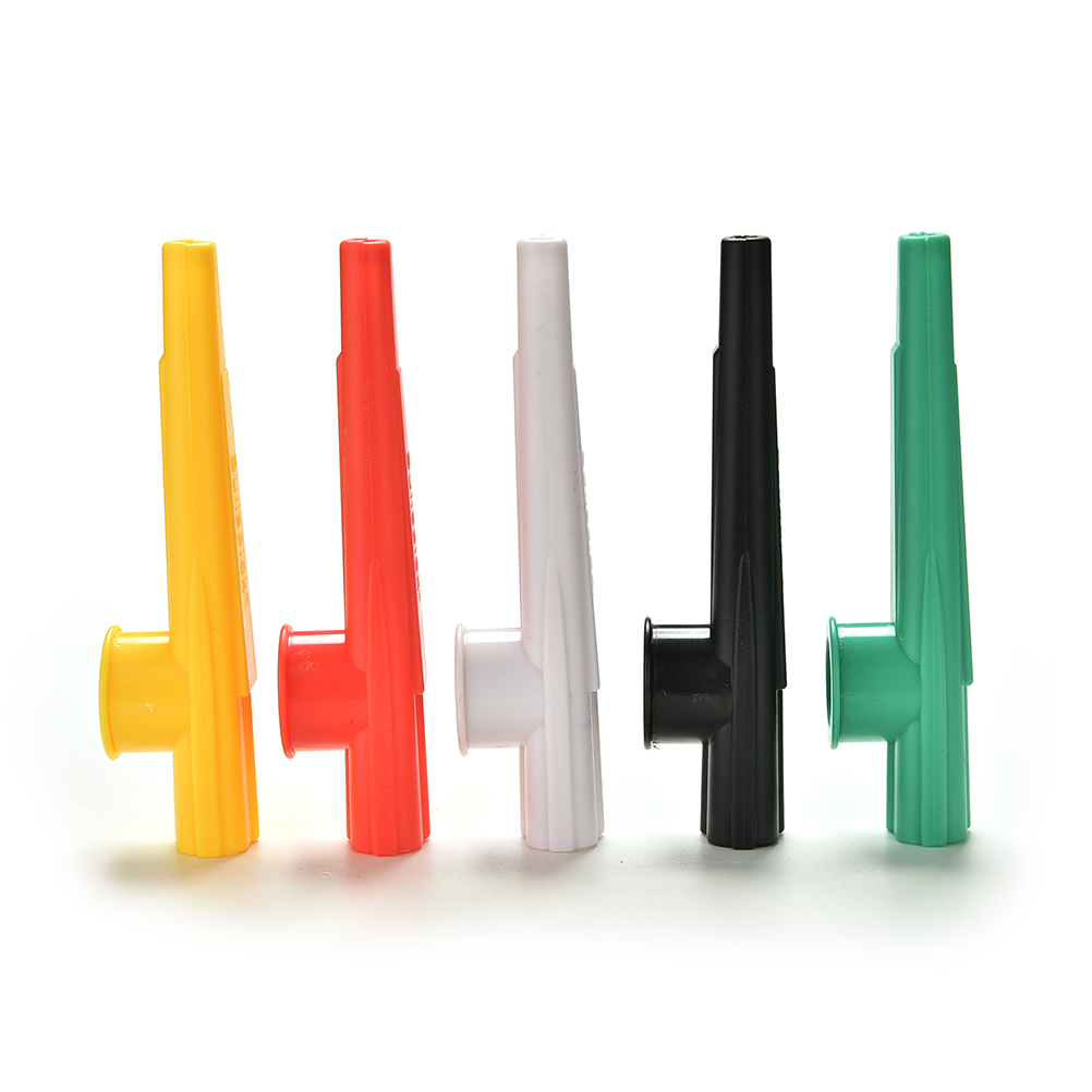 5 Mixed Color Plastic Kazoo Wind Instrument Kazoo Instrument Gift Instrument for Kids Party Supplies Cheerleading Whistle