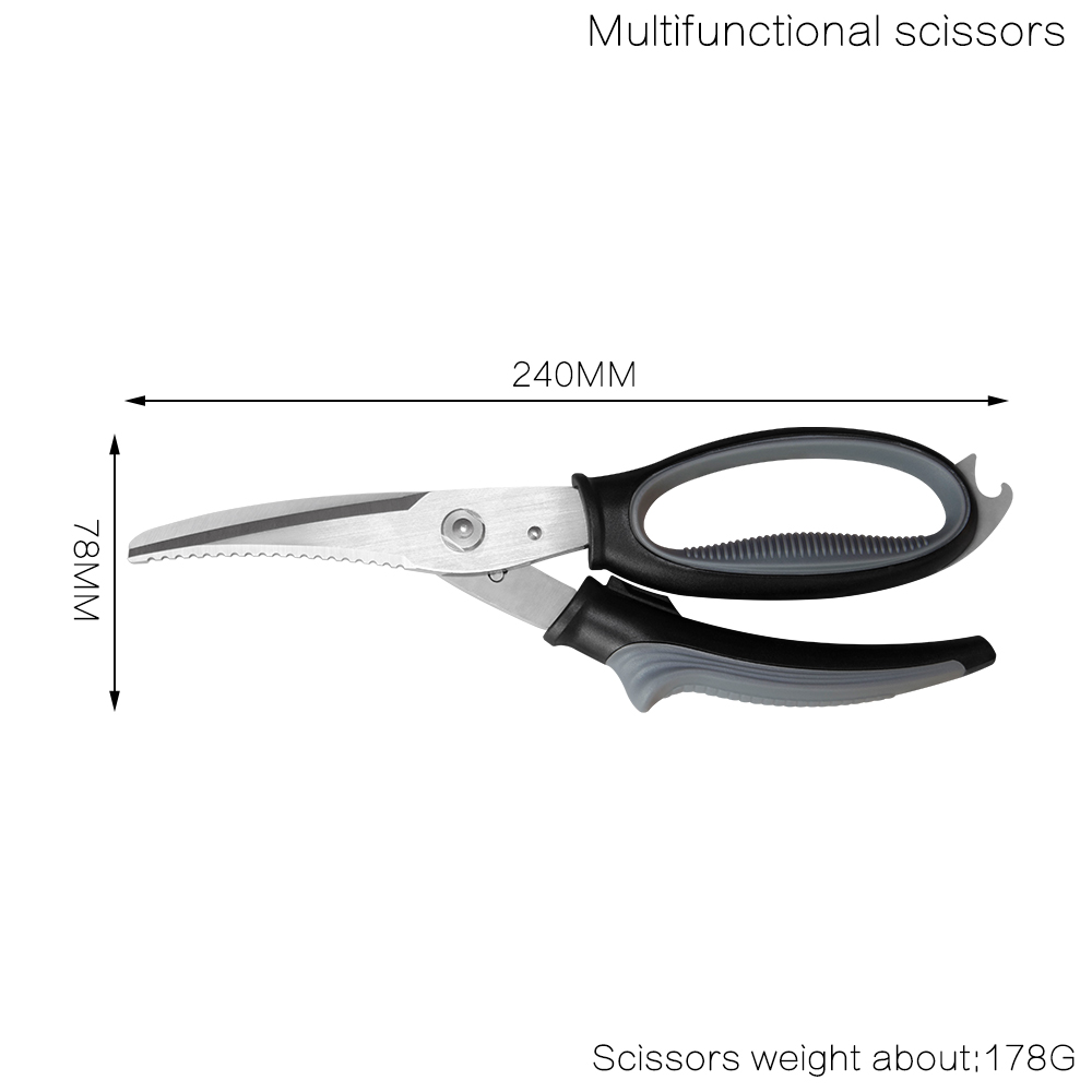 XYj Poultry Shears Heavy Duty Kitchen Scissors for Cutting Chicken Poultry Game Bone Meat Chopping Food Spring Loaded Cook Tools