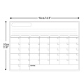 Magnetic Dry Erase Board Calendar Whiteboard Refrigerator Stickers Kitchen Fridge White Board for Schedule Daily Planner List