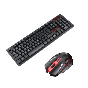 2.4 GHz Wireless Multimedia Gaming Keyboard Mouse Combo Set With USB Receiver For PC Laptop Notebook Desktop